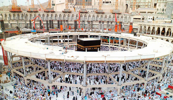 المطاف المعلق حول الكعبة المشرفة