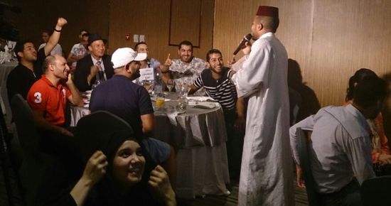 جانب من احتفال الجالية المغربية بقطر