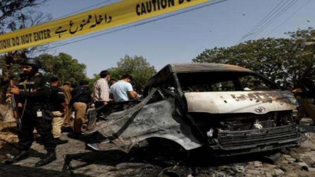4 قتلى بينهم 3 صينيين بهجوم انتحاري في باكستان